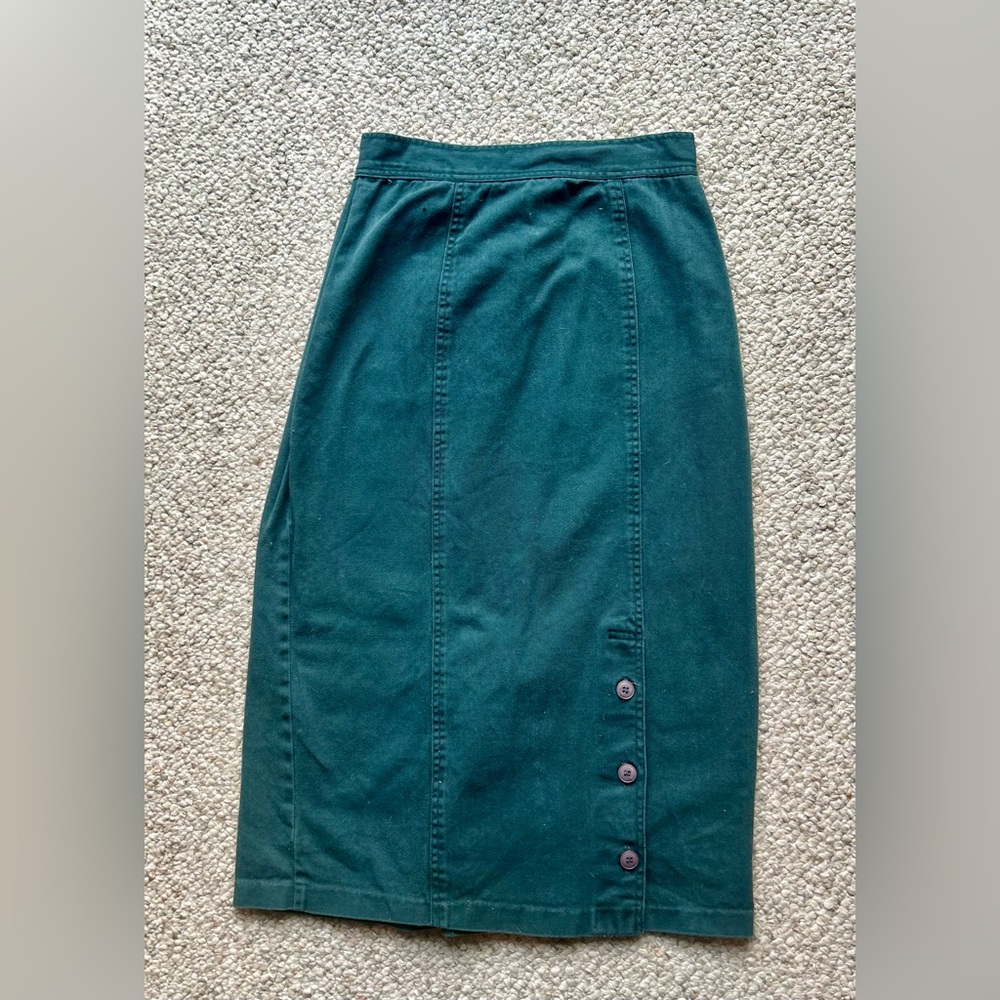 Vintage Teal Green Skirt
